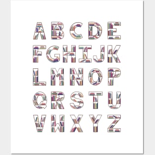 Bookcase alphabet Posters and Art